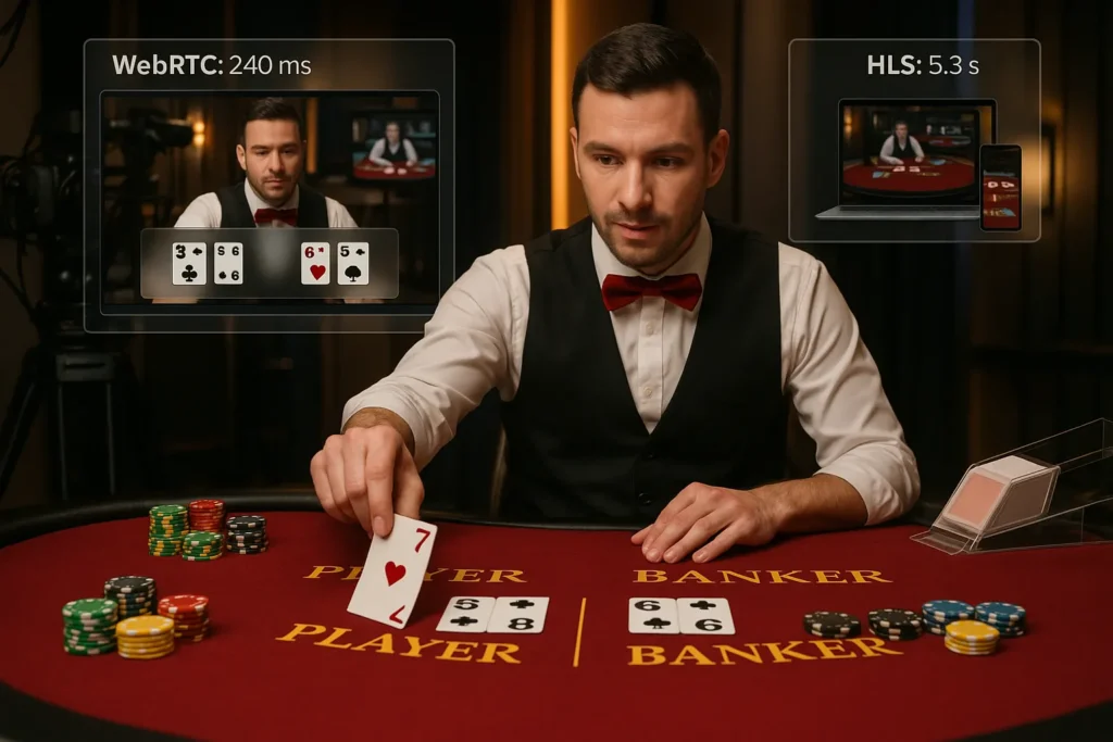 WebRTC vs HLS for Live Casino Streaming: Performance Benchmarks - Main Image