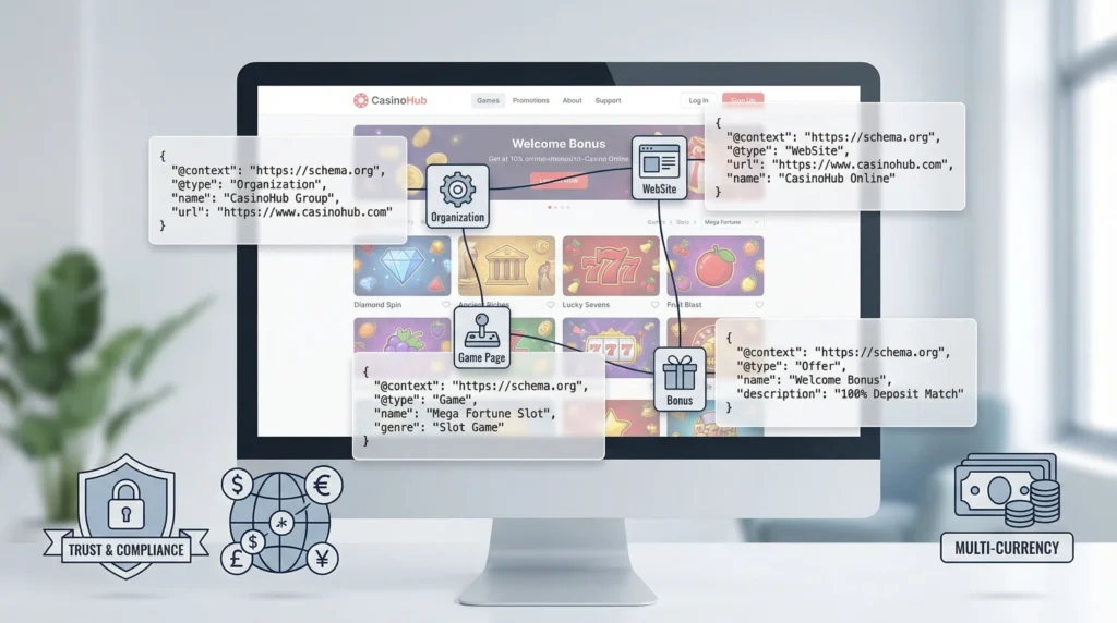 Schema Markup for Casino Sites: JSON-LD Templates - Main Image
