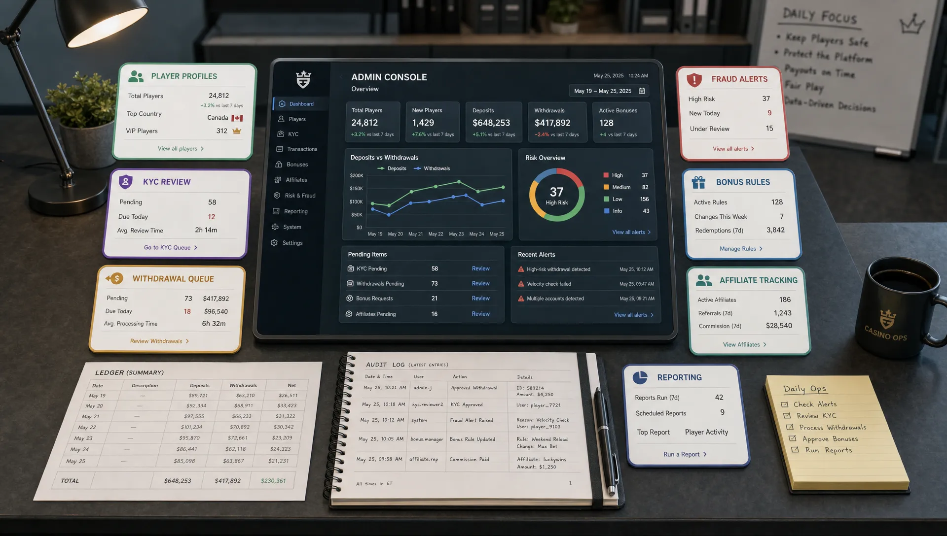 Casino Backoffice Checklist for Small Ops Teams - Main Image