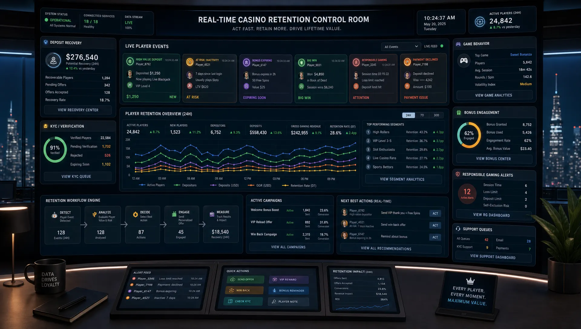 How to Use Real-Time Data to Improve Casino Retention - Main Image
