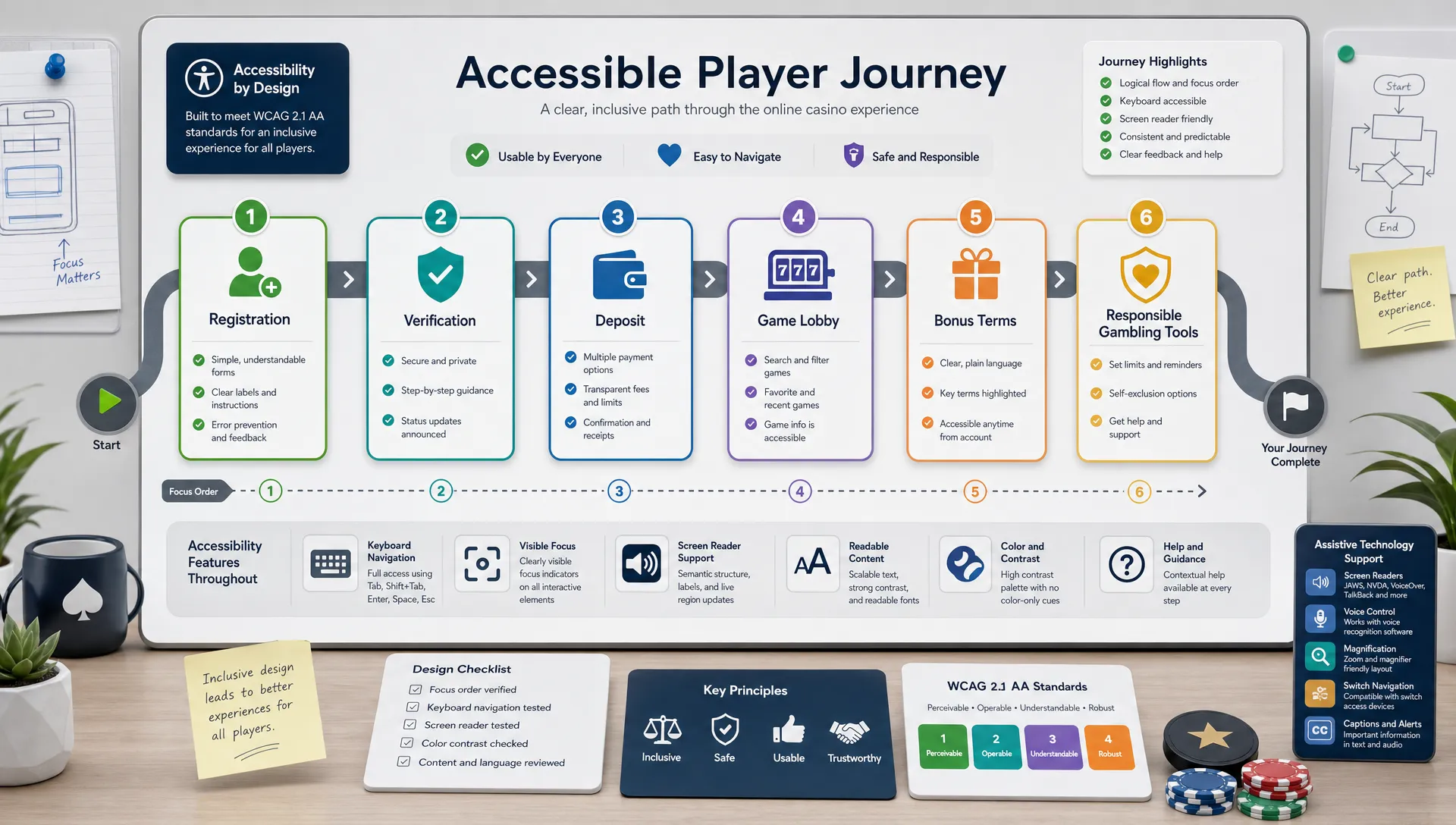 Casino Accessibility Checklist for WCAG Compliance - Main Image